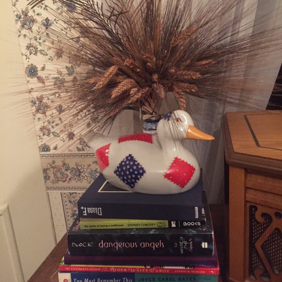 Porcelain patchwork duck figurine - Picture 6 of 6